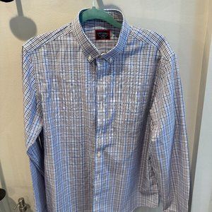 Untuckit Wrinkle Free Check Shirt in Size Large